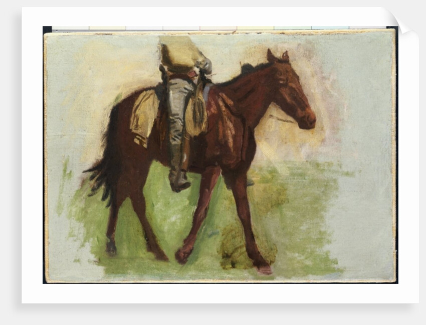 Sketch for 'Cowboys in the Badlands' by Thomas Cowperthwait Eakins