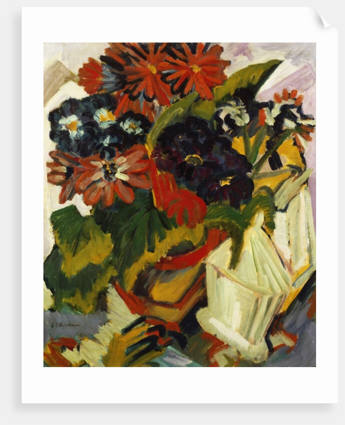 Flowerpot and Sugar Bowl, 1918-19 by Ernst Ludwig Kirchner