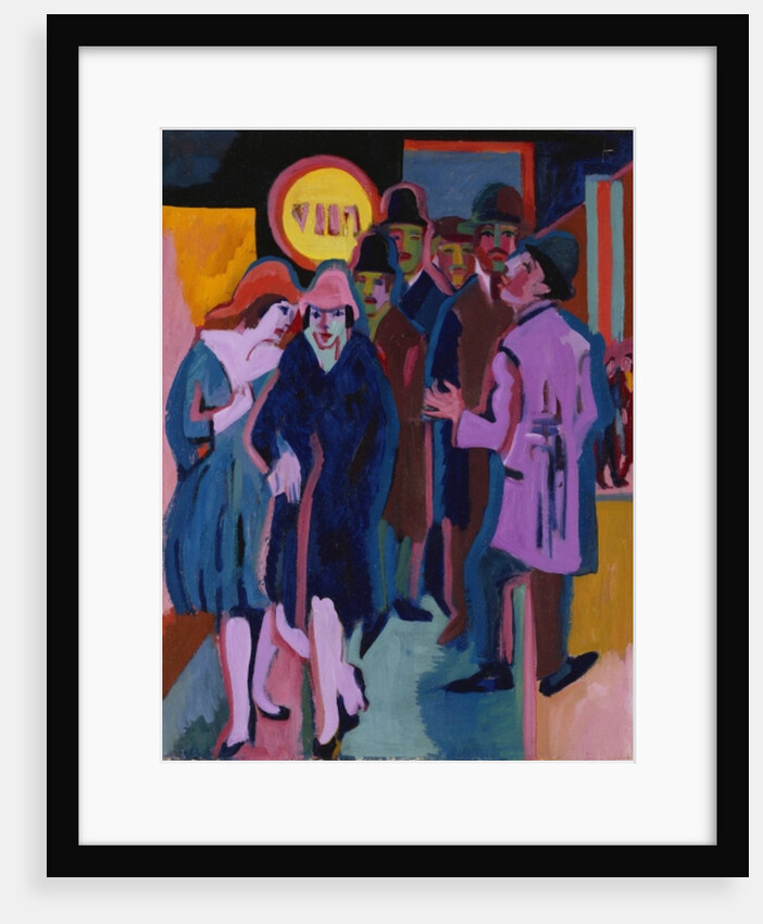 A Night-time Street Scene, 1925 by Ernst Ludwig Kirchner
