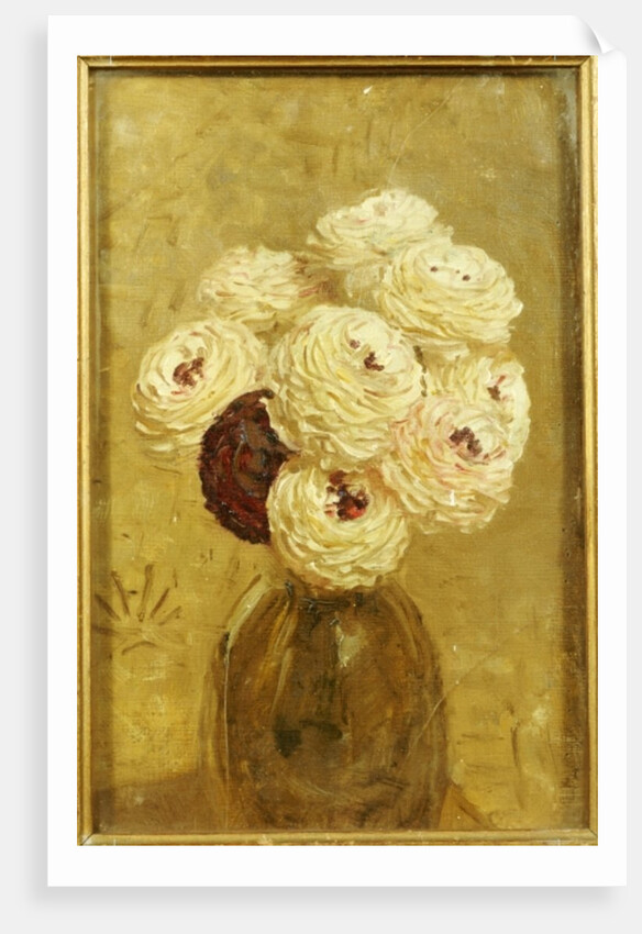 A Vase of Dahlias by Albert Joseph Moore