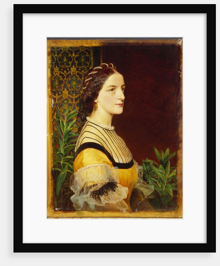 Portrait of a lady, head and shoulders, 1860 by Anthony Frederick Augustus Sandys