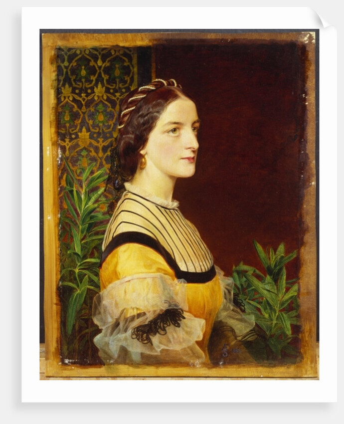 Portrait of a lady, head and shoulders, 1860 by Anthony Frederick Augustus Sandys