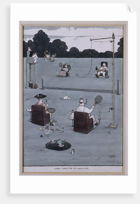 Lawn Tennis for the Middle Aged by William Heath Robinson
