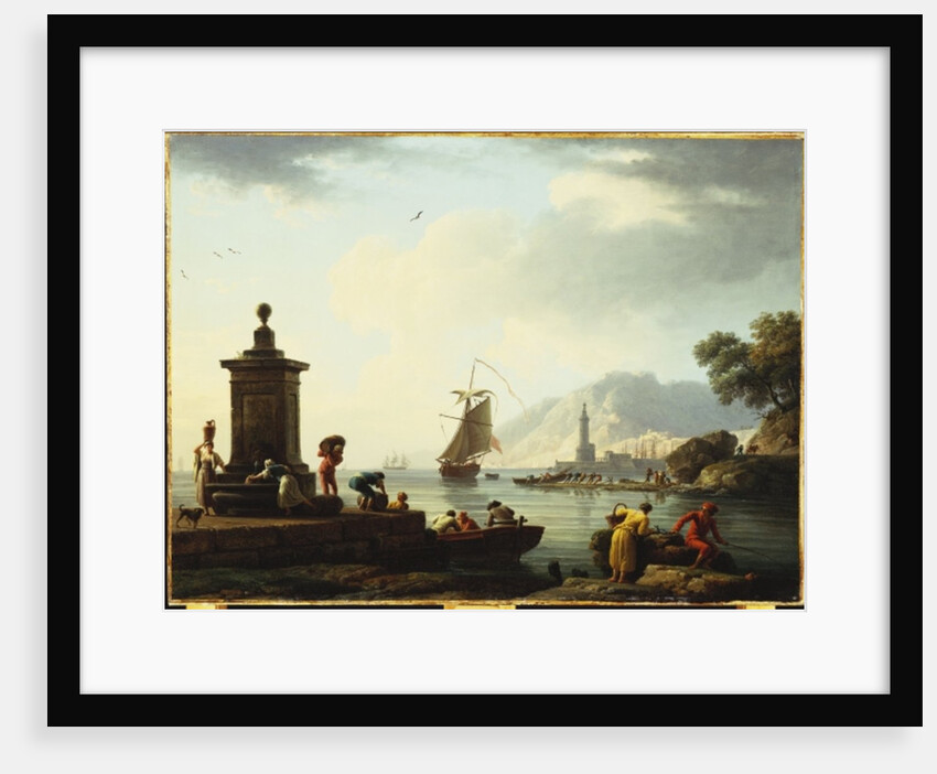 A View of the Harbour at Genoa, 1773 by Claude Joseph Vernet