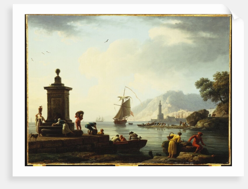 A View of the Harbour at Genoa, 1773 by Claude Joseph Vernet