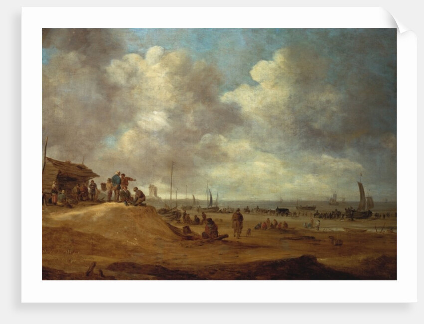 A View of Scheveningen, 1649 by Jan Josephsz van Goyen