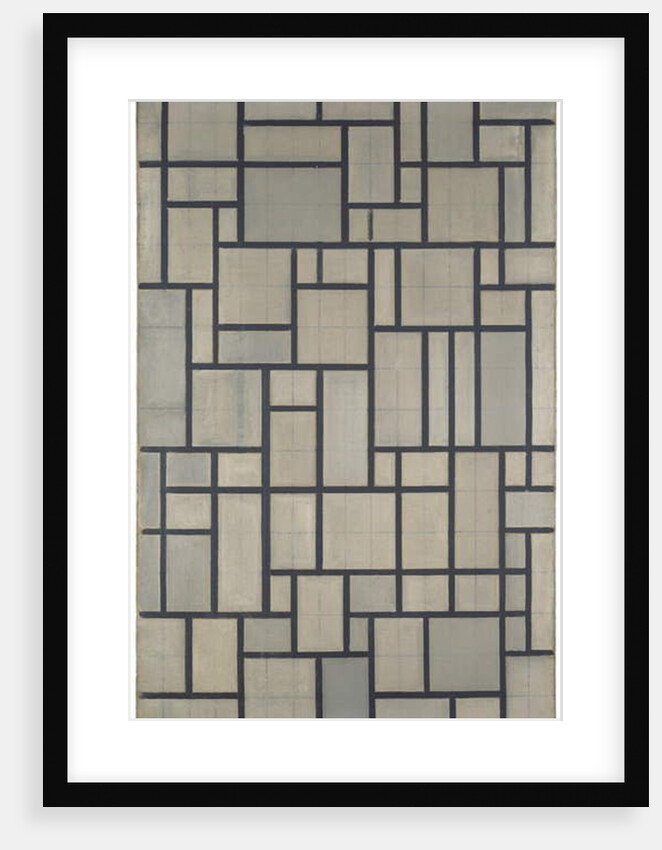 Composition with grid 2, 1918 by Piet Mondrian