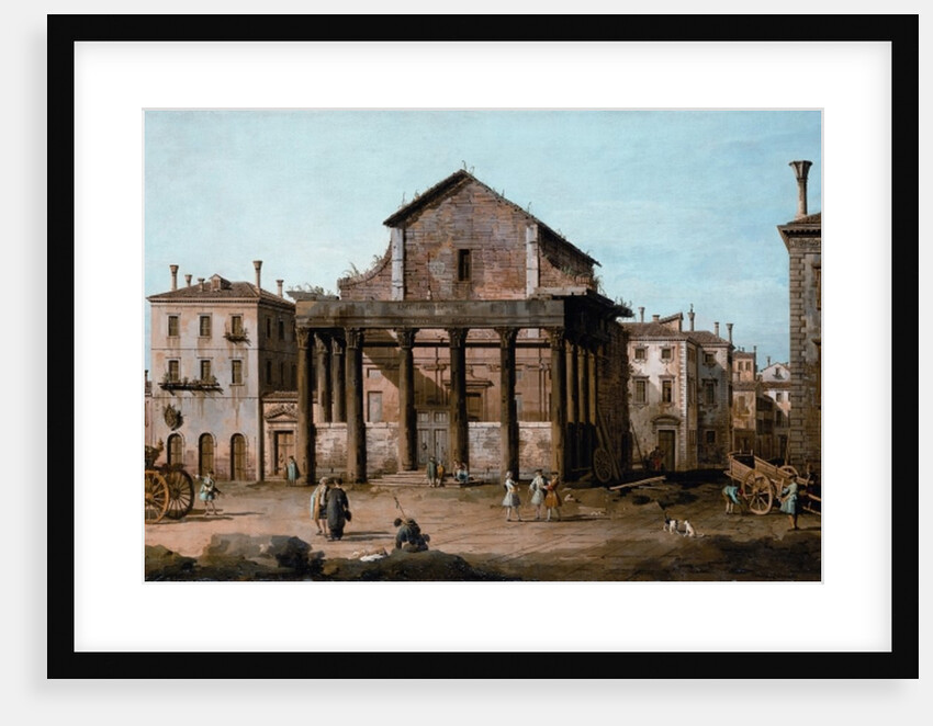 Rome - The Temple of Antoninus and Faustina in the Forum, c.1742-43 by Bernardo Bellotto
