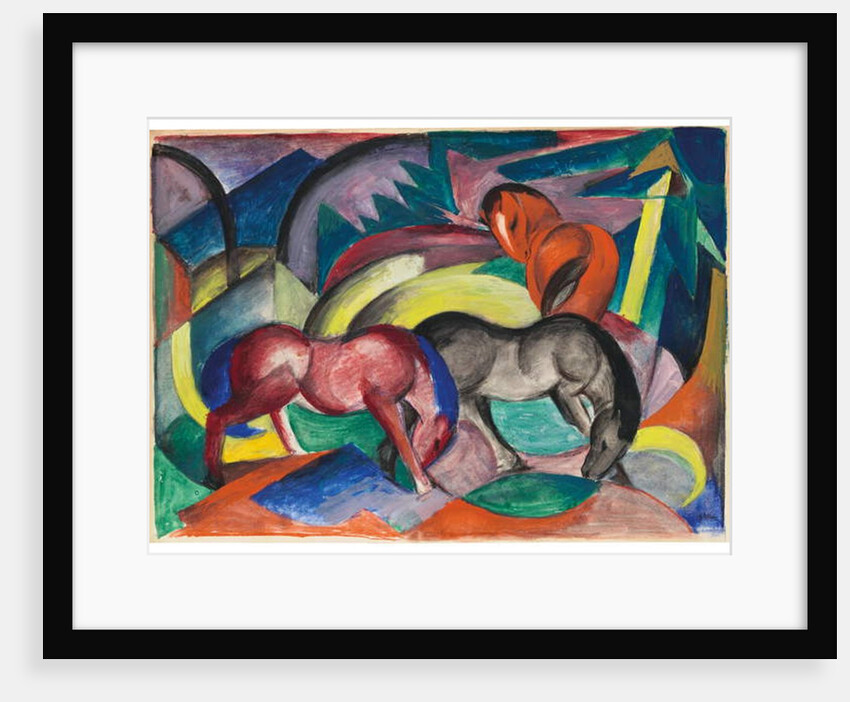 Three Horses, 1912 by Franz Marc