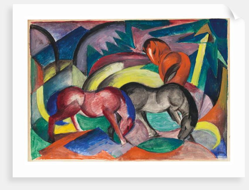 Three Horses, 1912 by Franz Marc