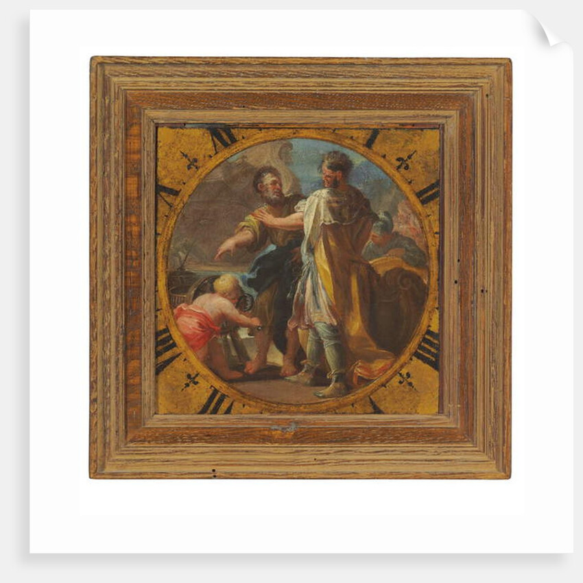 Archimedes demonstrating his invention to King Hieron of Syracuse by Domenico Antonio Vaccaro