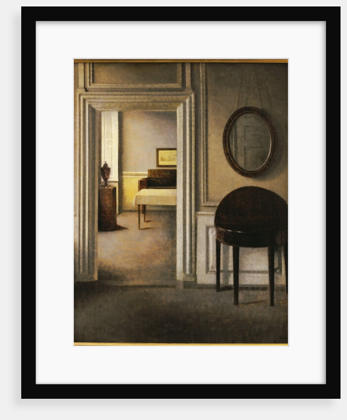 The Music Room, 30 Strandgade, c.1907 by Vilhelm Hammershoi