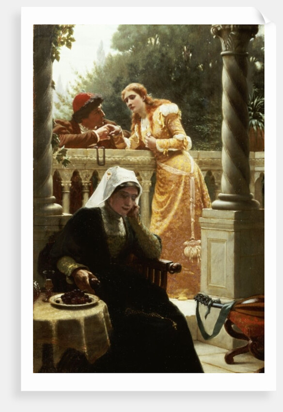 A Stolen Interview, 1888 by Edmund Blair Leighton