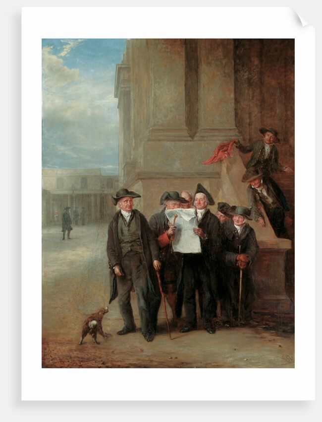 Naval Intelligence: Greenwich Pensioners Reading a Copy of The Times by Henry James Pidding