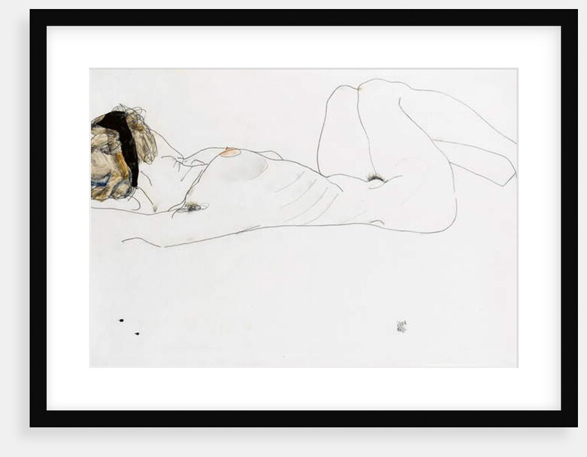 Reclining female nude, 1912 by Egon Schiele