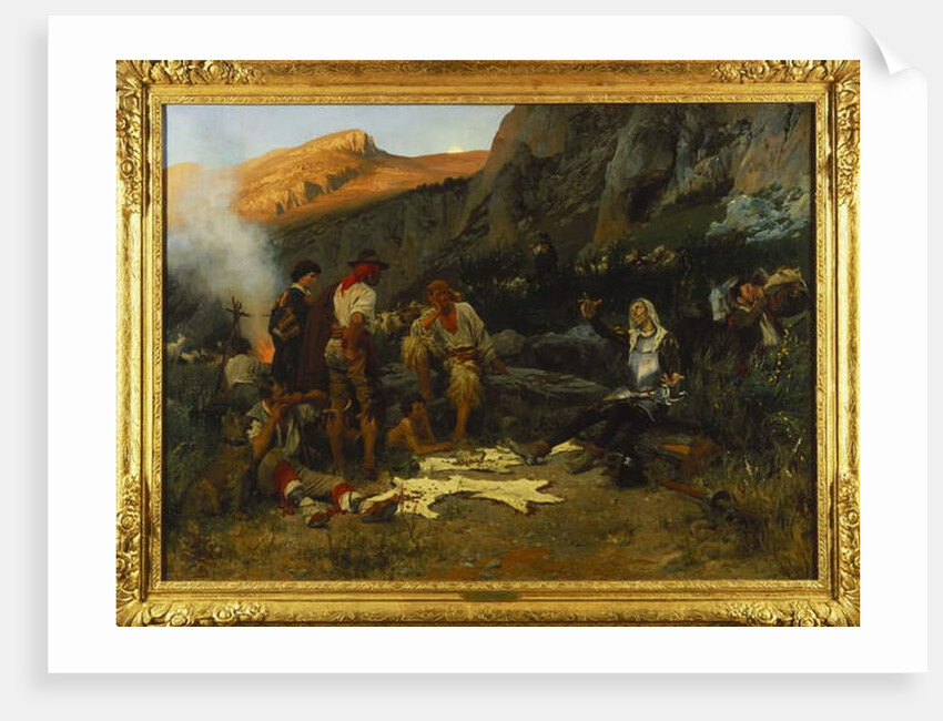 Don Quixote and the Goat Herders, 1870 by Anton Alexander von Werner