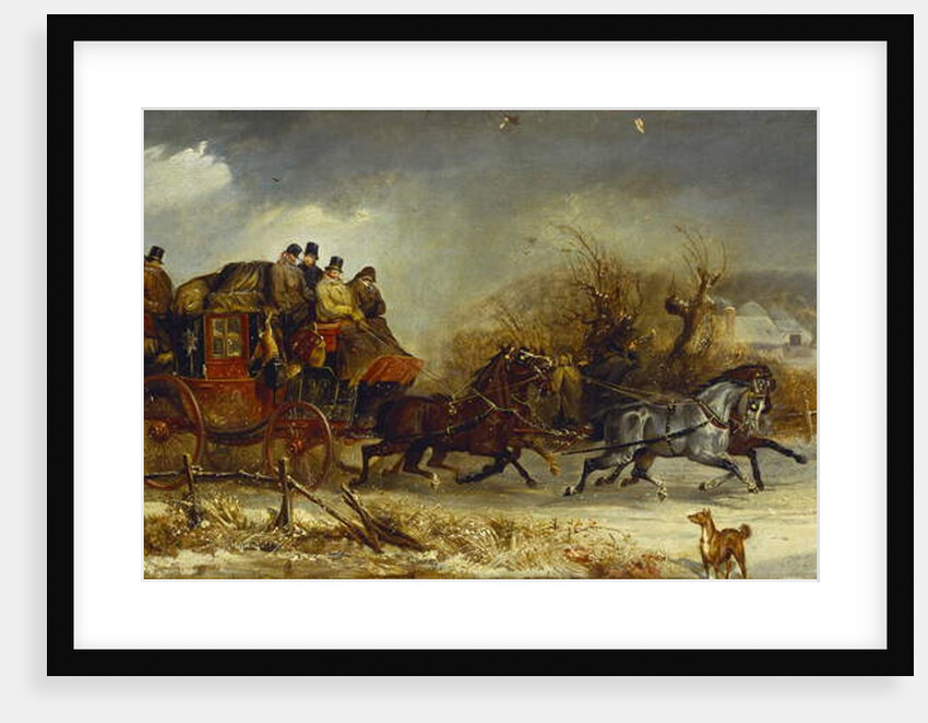Coaching Scene - Through the Four Seasons: Winter by William Joseph Shayer