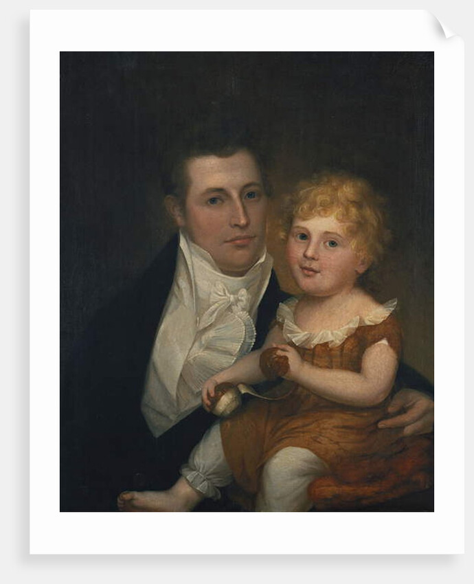 Portrait of Dr. Samuel Simes and his daughter, Mary Jane by James the Elder Peale