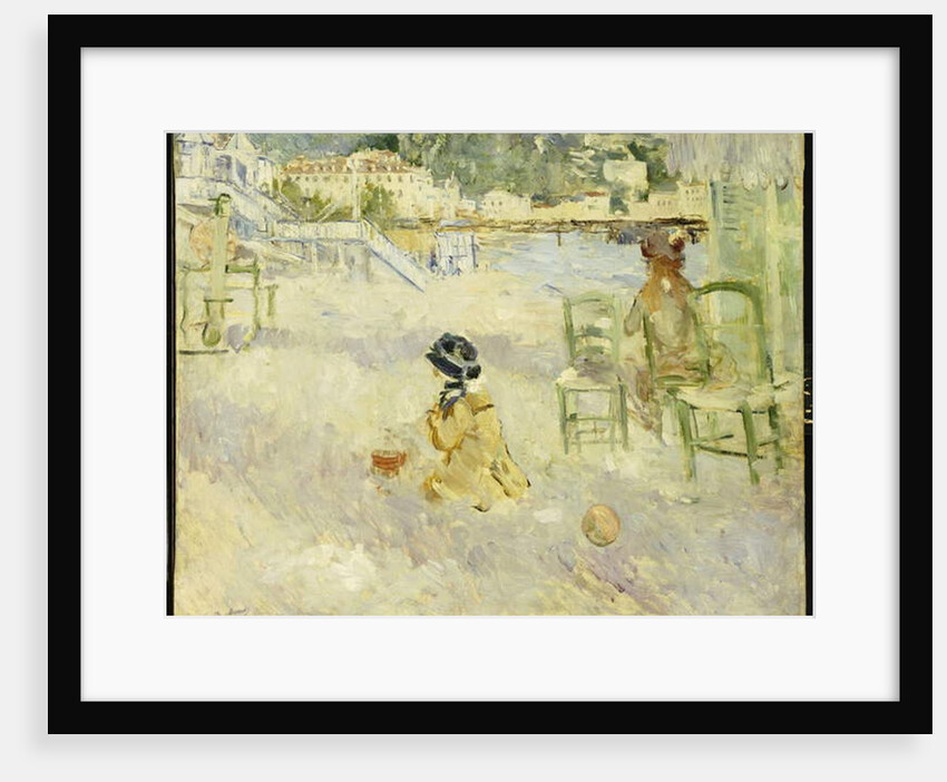 The Beach at Nice, 1882 by Berthe Morisot