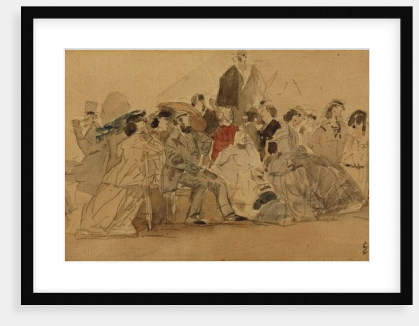 Afternoon on the Beach, c.1865 by Eugene Louis Boudin