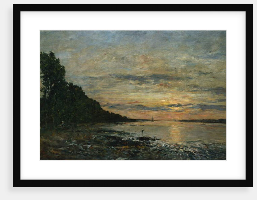 Plougastel, Sunset over the Estuary, c.1870-73 by Eugene Louis Boudin