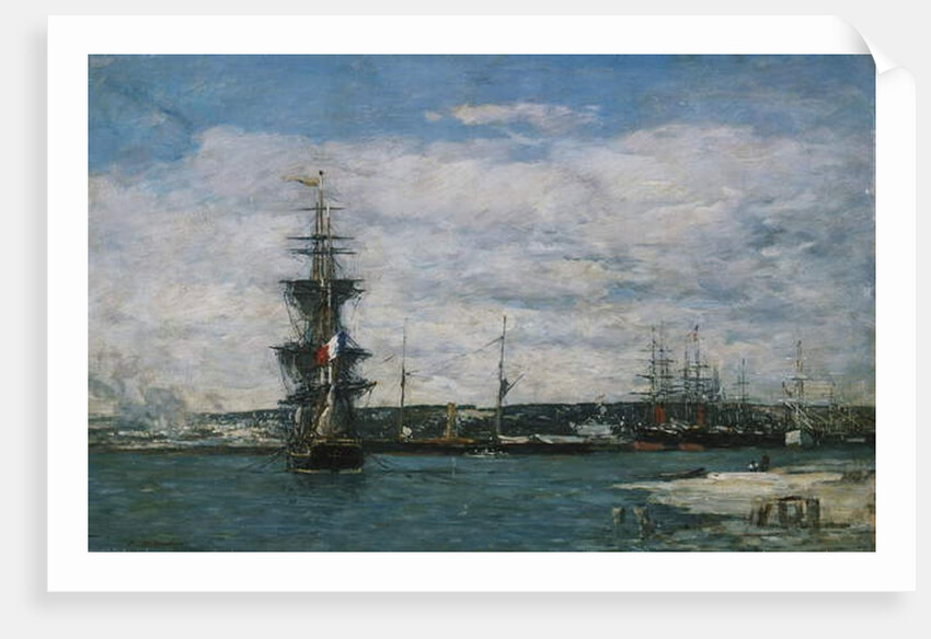 The Port of Havre, c.1864-66 by Eugene Louis Boudin