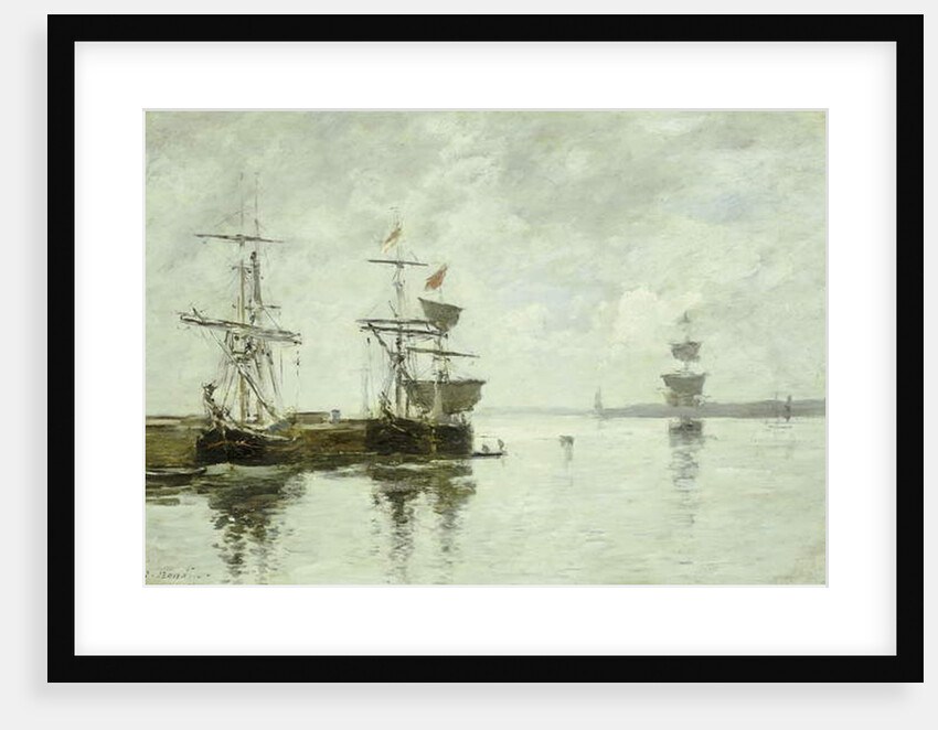 Port Scene, c.1880 by Eugene Louis Boudin