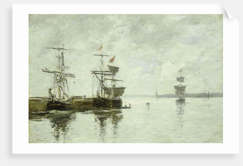 Port Scene, c.1880 by Eugene Louis Boudin