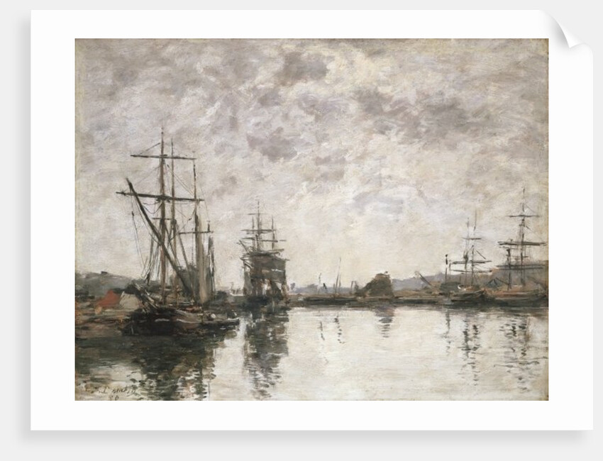 The Basin at Deauville, 1890 by Eugene Louis Boudin