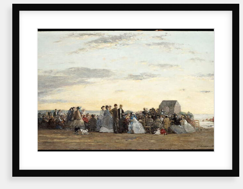 Beach Scene, 1865 by Eugene Louis Boudin