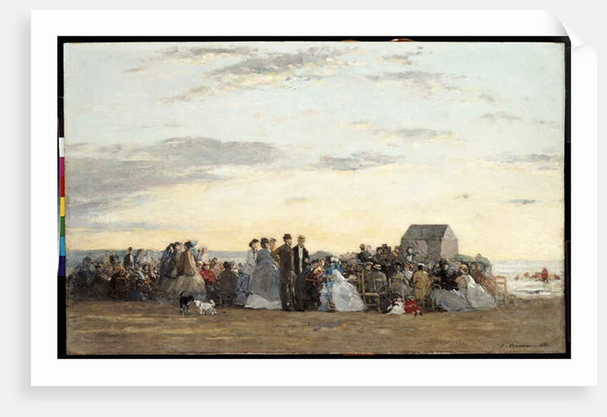 Beach Scene, 1865 by Eugene Louis Boudin