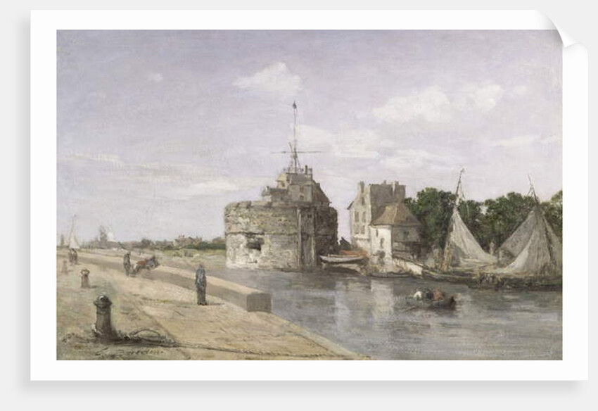 The Tower of Francis I at Le Havre, c.1854 by Eugene Louis Boudin