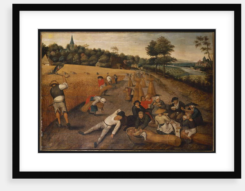 Summer: Harvesters Working and Eating in a Cornfield, 1624 by Pieter the Younger Brueghel