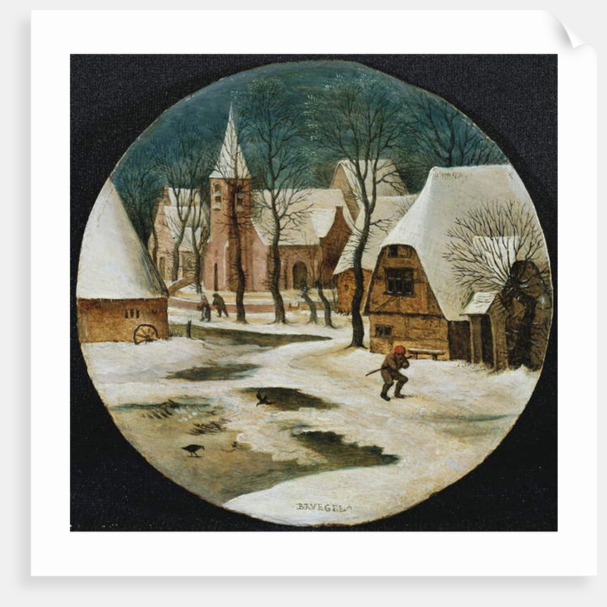 The Village in Winter by Pieter the Younger Brueghel