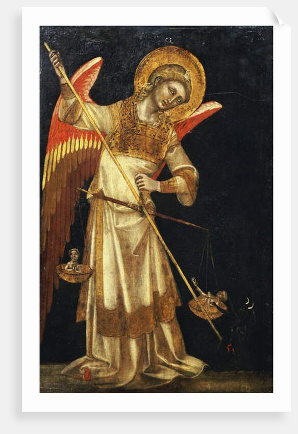 An Angel Protecting a Soul from the Devil by Guariento di Arpo