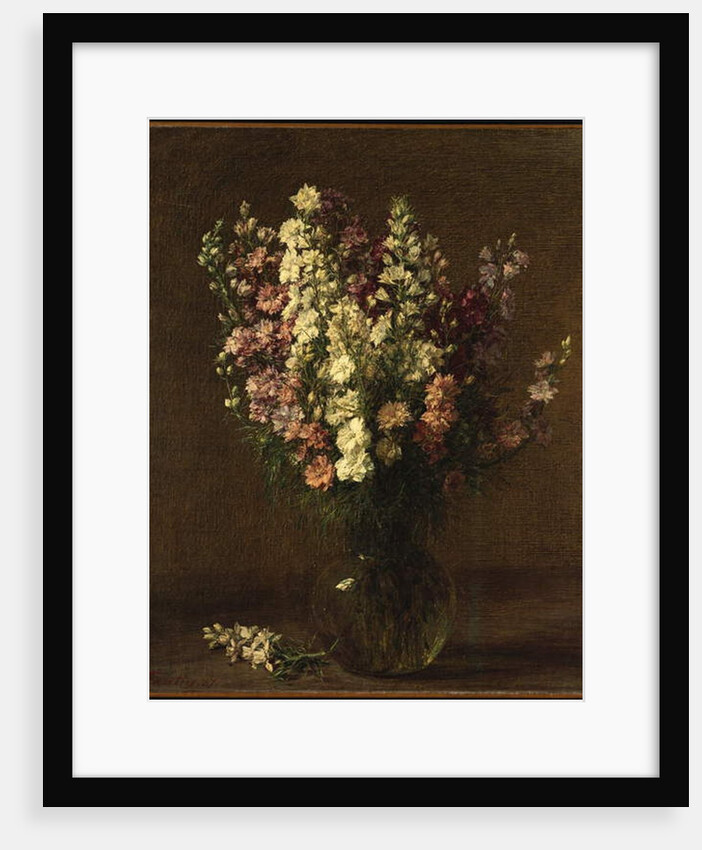 Larkspur, 1887 by Ignace Henri Jean Fantin-Latour