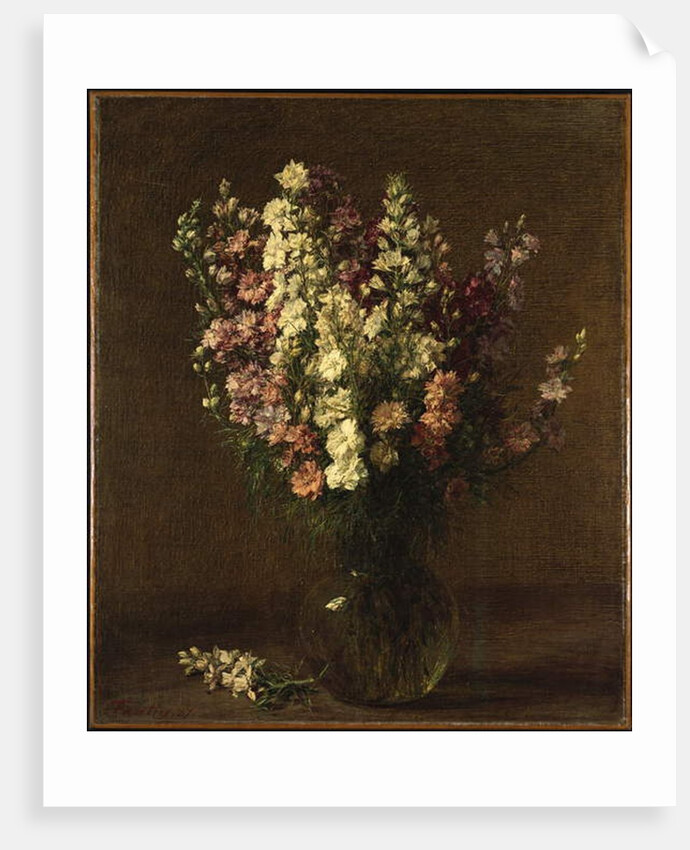 Larkspur, 1887 by Ignace Henri Jean Fantin-Latour
