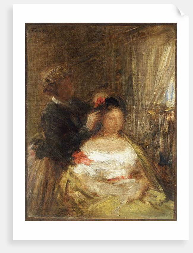 The Hairdresser by Ignace Henri Jean Fantin-Latour
