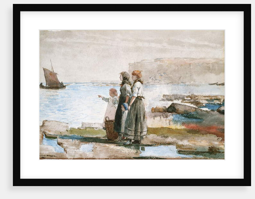 Waiting for the return of the Fishing Fleets, 1881 by Winslow Homer