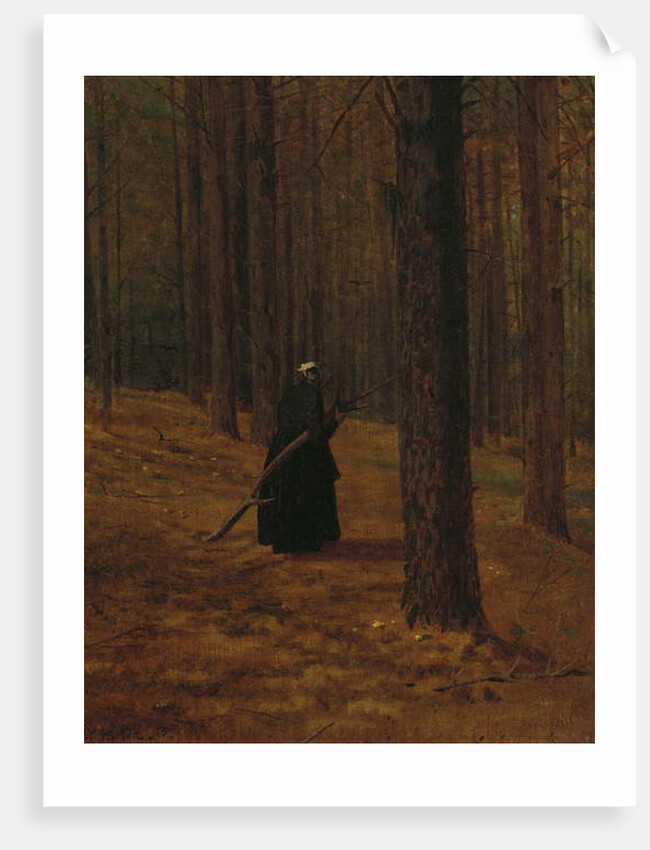 Old Woman gathering Brush, 1865 by Winslow Homer