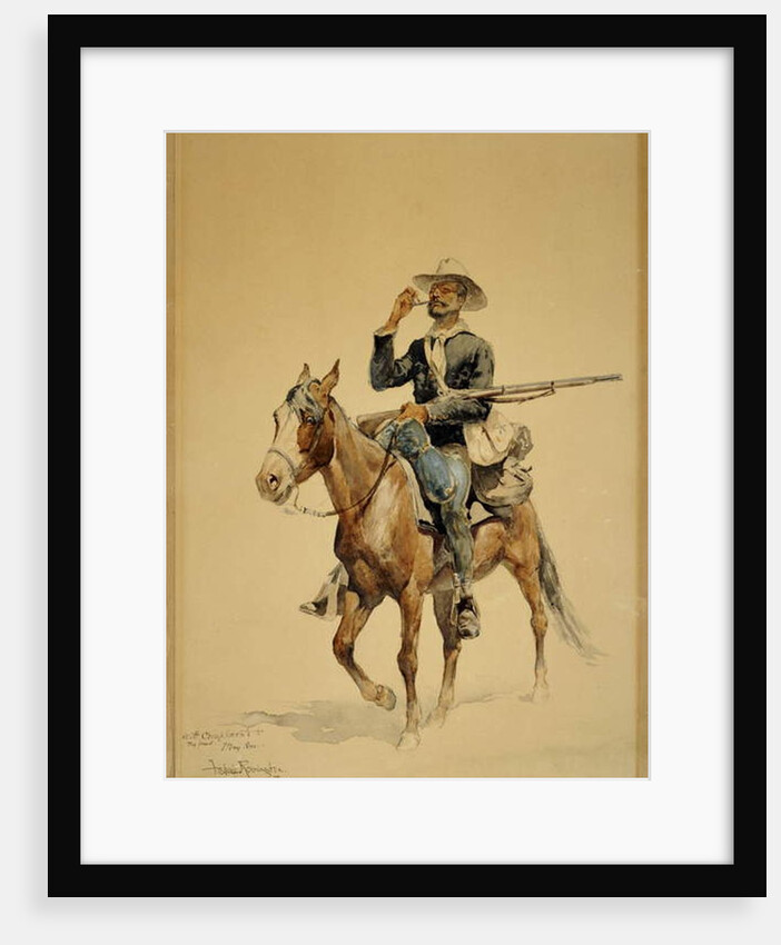 A Mounted Infantryman, 1890 by Frederic Remington