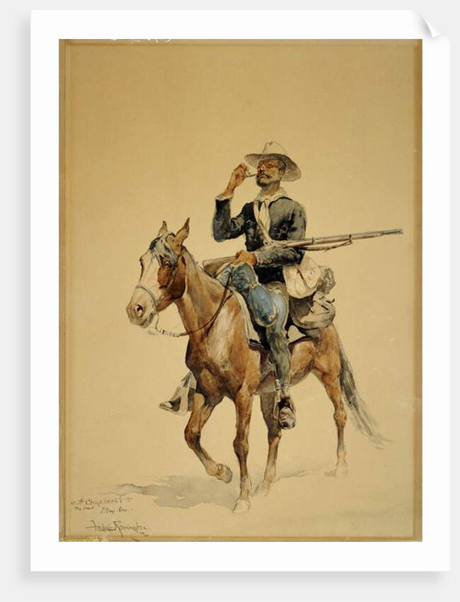 A Mounted Infantryman, 1890 by Frederic Remington