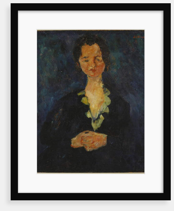 Portrait of a Woman with a Blue Background, 1927 by Chaim Soutine