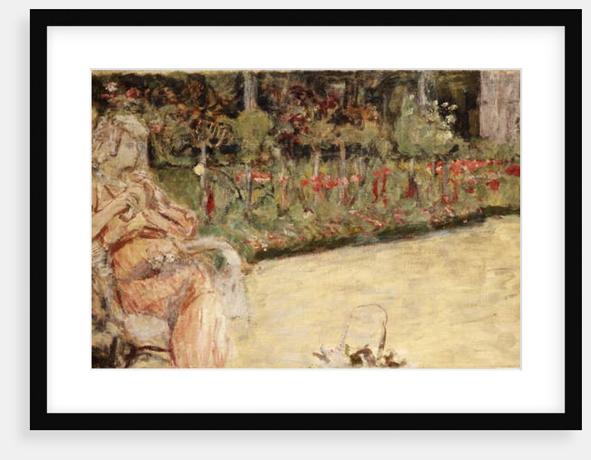 Mme Hessel in Cezanne's Garden at Vaucresson, c.1920 by Edouard Vuillard
