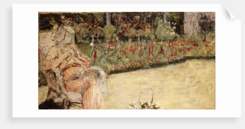 Mme Hessel in Cezanne's Garden at Vaucresson, c.1920 by Edouard Vuillard