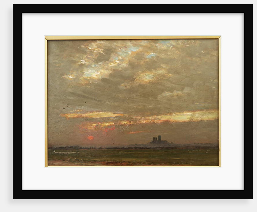 Lincoln Cathedral at Sunset, 1912 by Albert Goodwin