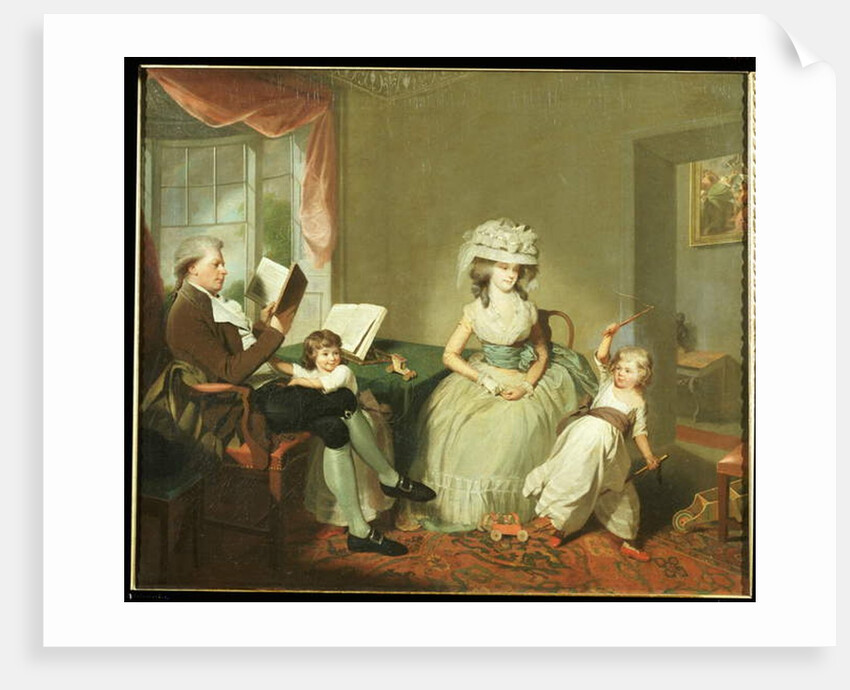 A group portrait of Mr. and Mrs. Hayward with their children, Mathilda and George, c.1789 by William Beechey
