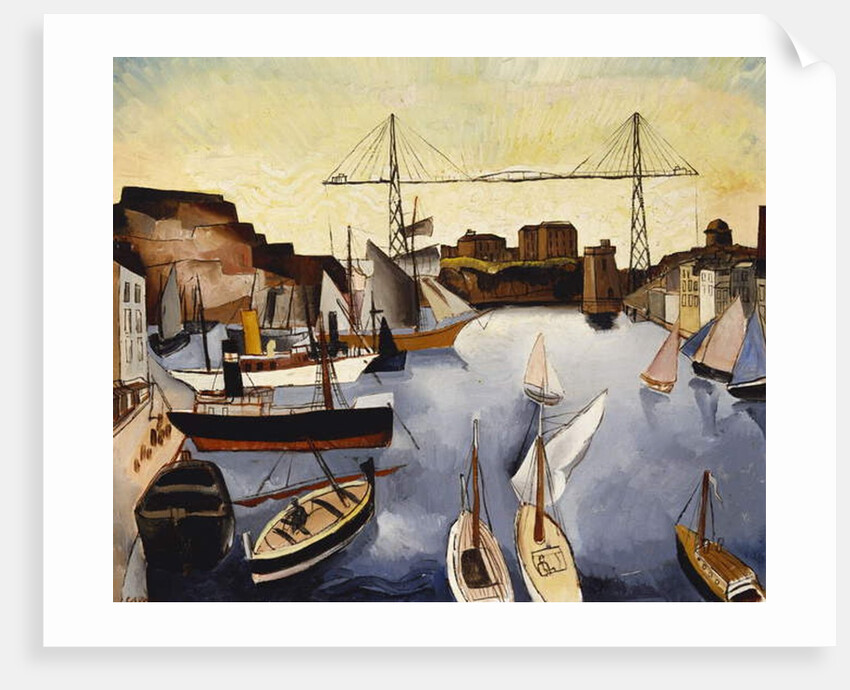 Marseilles Harbour, 1927 by Christopher Wood