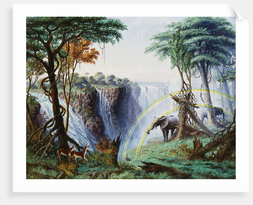 The Mosi-O-A-Tunya or Victoria Falls, Zambesi River, 1874 by Thomas Baines