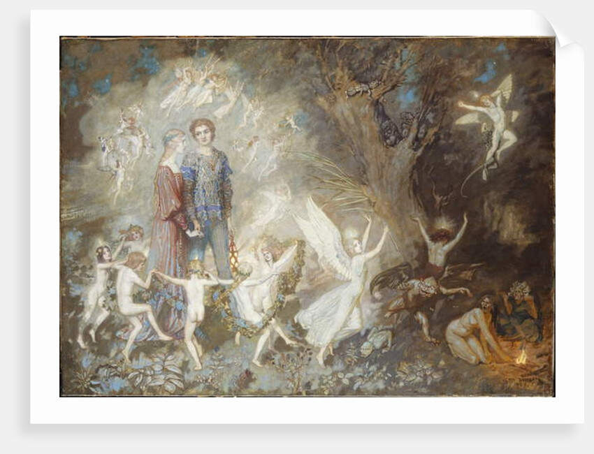 Yorinda and Yoringel in the Witch's Wood, 1910 by John Duncan